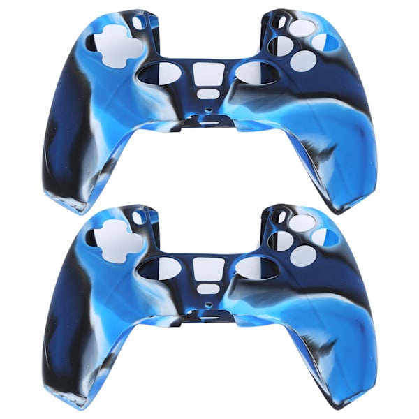 2 st Gamepad skyddande fodral kamouflage silikonfodral för PS5 spelkontroll