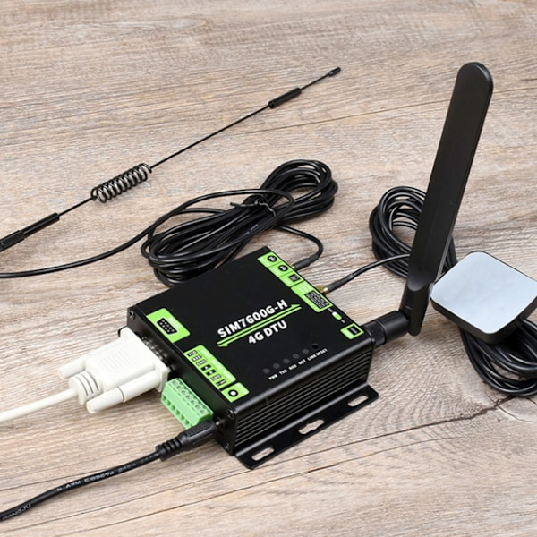 SIM7600G H 4G DTU-modul LTE Global Universal Industriell Klasse 4G DTU-modulkort for USB UART RS232 RS485 100‑240V EU-kontakt