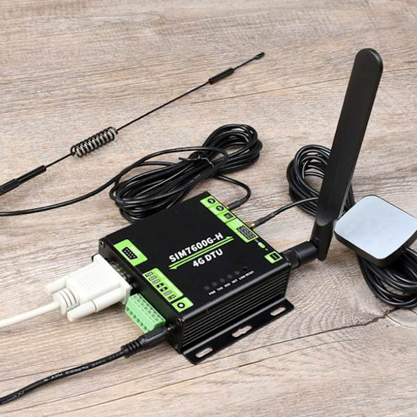 SIM7600G H 4G DTU Modul LTE Global Universal Industrielt Kvalitet 4G DTU Modulkort til USB UART RS232 RS485 100‑240V EU Stik