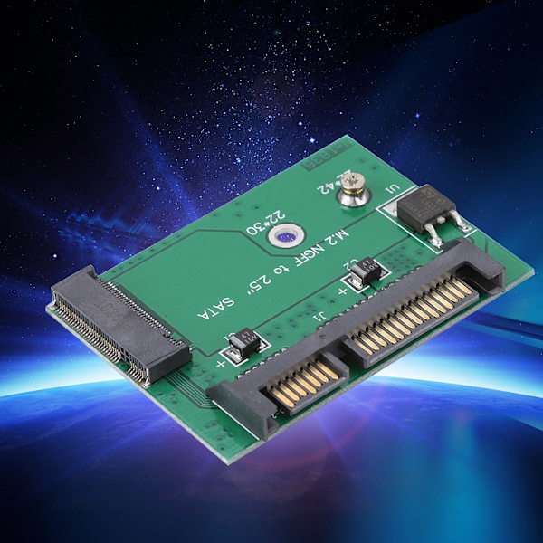 Høj kvalitet 2,5 tommer SATA3 NGFF til 2,5 tommer SATA Riser-kort M2 NGFF-adapter