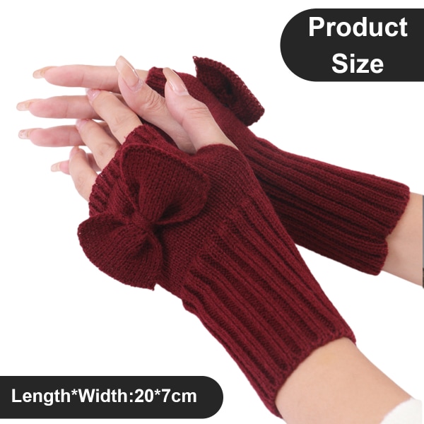 Vinter Fingerless Handske Half Finger Glove Höst och vinter