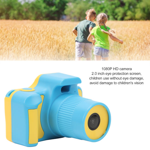 Barnens Selfie-kamera 2 tum 5M 1080P HD Mini Bärbar Digital Videokamera Leksak för Småbarn