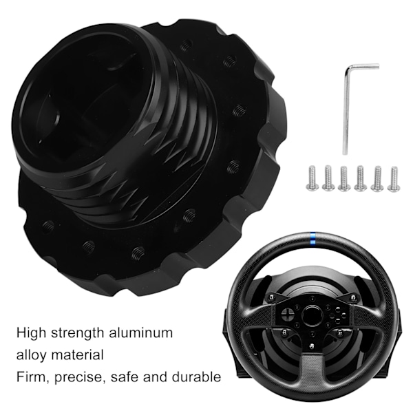 Styrehjul Adapter Sort Præcis Udskiftning Til Thrustmaster T300 T500 PCD 73mm Styrehjul