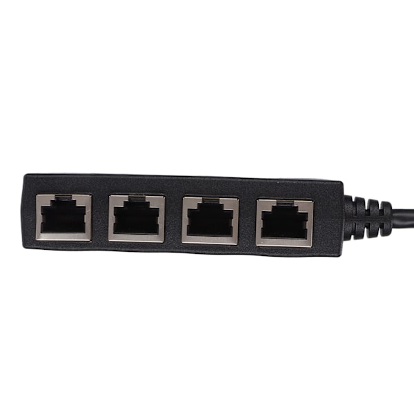 RJ45 Splitter Adapter 1 til 4 Port Jevn Overføring Utmerket Tilkobling Nettverkskabel Adapter