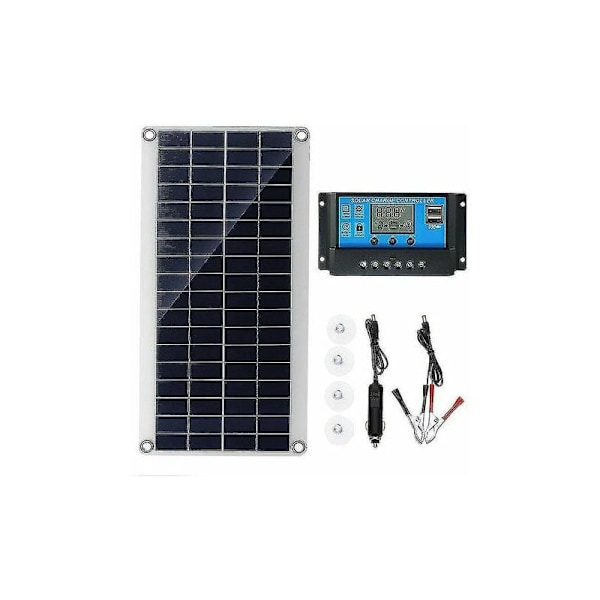 Flexibelt solpanelpaket, 300W monokristallin solcellsladdningsregulator för bil husbil hem skjul, robust och hållbar hög effektivitet