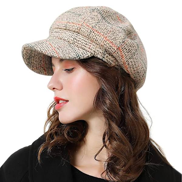 Damer Beret Newsboy Hat Fransk Stil Cap Klassisk Efterår Forår