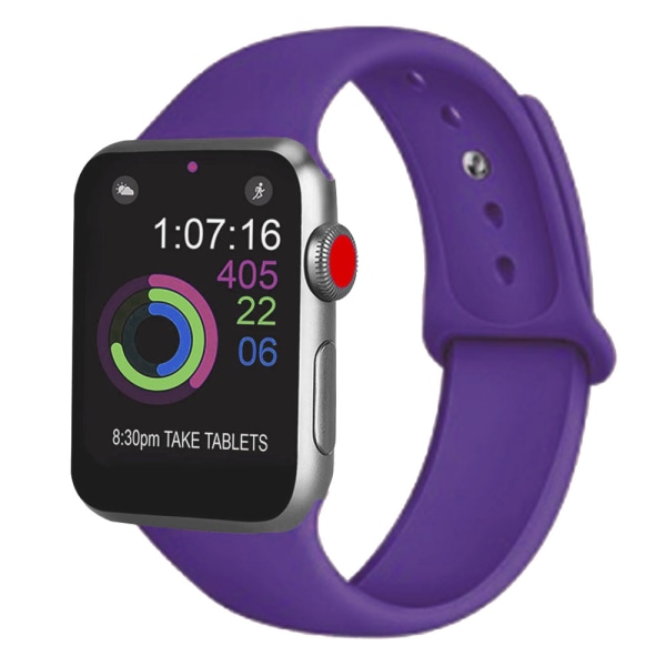 Sport Watch Band Kompatibel med Watch 38-40mm Blød Silikone Udskiftning Sport Rem Kompatibel med iWatch Serie 5/4/3/2/1, S/M, M/L