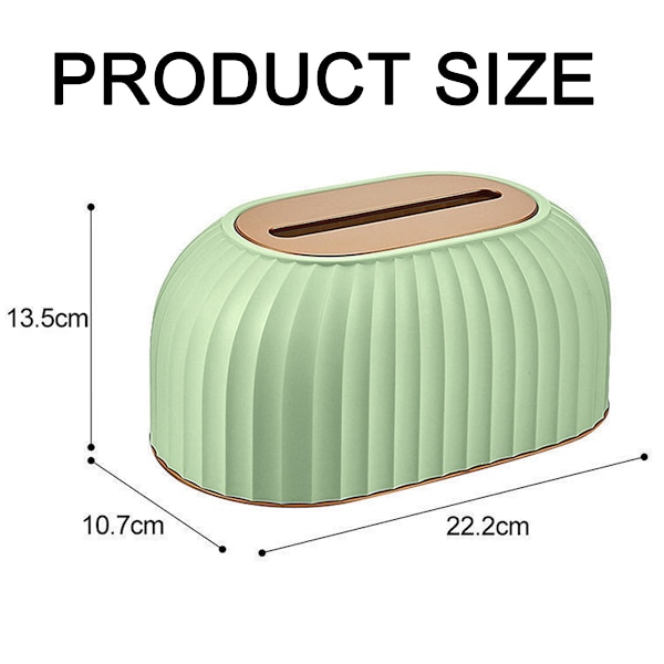 Servettbehållare - fjäderlyftande servettpappershållare med bred öppning, servettbehållare/organisatör för badrum sovrum vardagsrum, 8,8 x 5,4