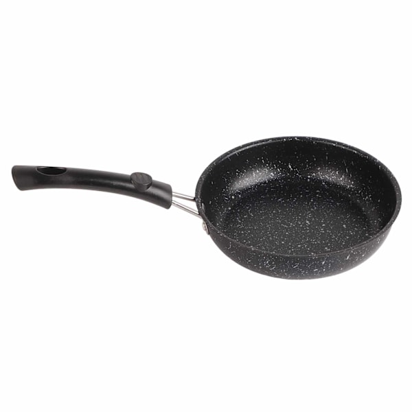 Stegepande i rustfrit stål med ergonomisk håndtag, hurtig og jævn varmeledning, non-stick stegepande til bacon, bøf og løg