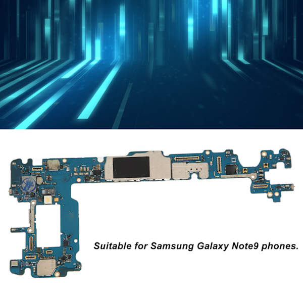 Avattu matkapuhelimen emolevy PCB-emolevy logiikkakortti Samsung Galaxy Note9 64GB:lle