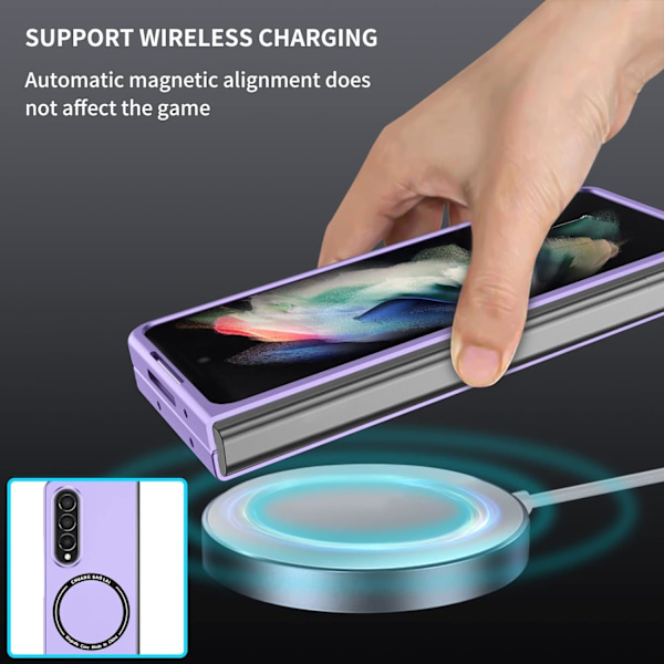 Samsung Galaxy Z Fold 4 5g Mobilskal, Anti-Fingeravtrycksyta & Bekvämt Grepp, Perfekt Present till Damer Herrar Pojkar Vänner Tonåringar Barn Ungdomar