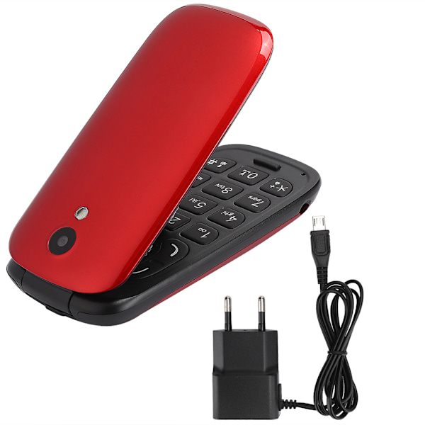 F3 Mini Flip 2G Dubbla SIM Dubbla Standby 700 MAh Mobiltelefon 100-240V EU-kontakt