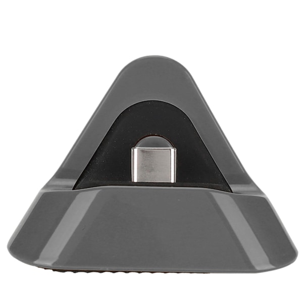 Bærbar Trekantet Type C Opladningsbase Metal Bund Oplader til Switch / Lite Vært(Grå )