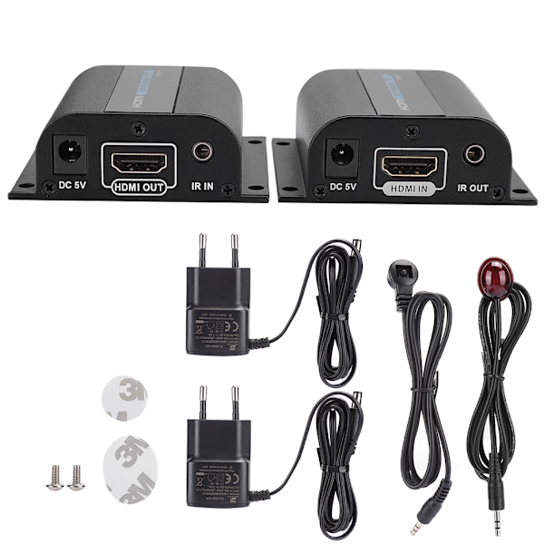 LKV372AE HD Extender 60M Enkelt Netkabel Forstærker til RJ45 Infrarød Bredbånds PostBack 100-220V Forsynings Spænding EU Stik