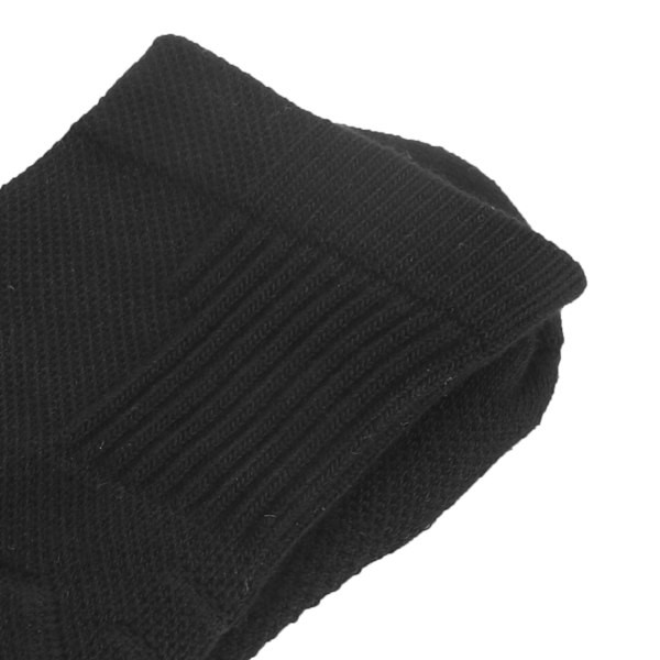 1 par sport AntiSlip strumpor andas basket fotboll atletisk skydd strumpor (svart)