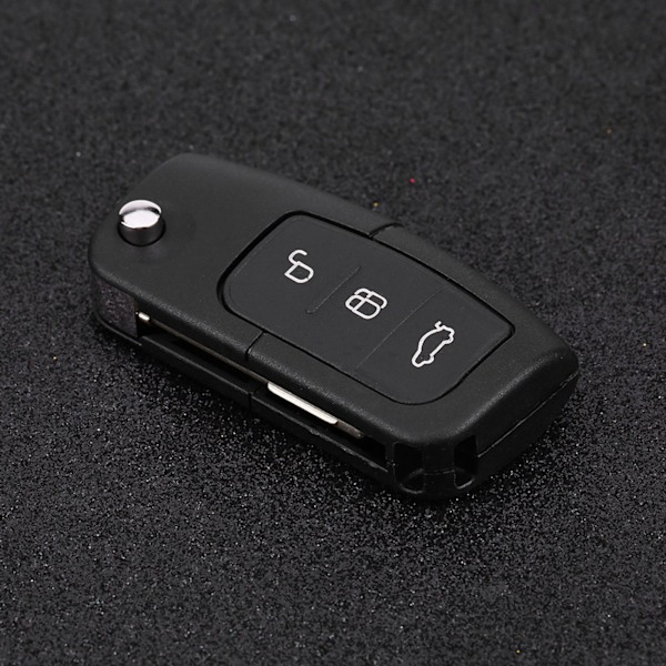 3-knappars fjärrkontrollnyckel 433MHz med chip 4D60 för Ford Focus