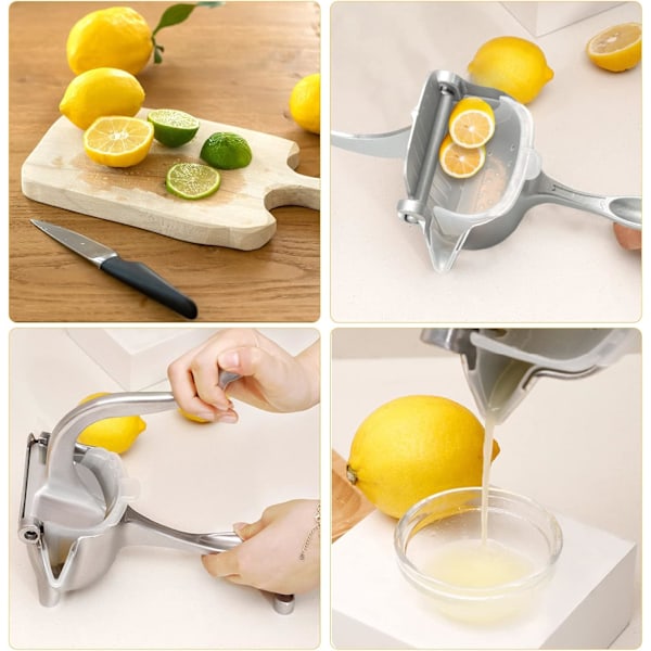Enkel Fruktpress med Hållbar Kvalitet, Ergonomisk Design för Smidig Pressning, Enkel Rengöring, Ger Maximal Juiceutvinning,
