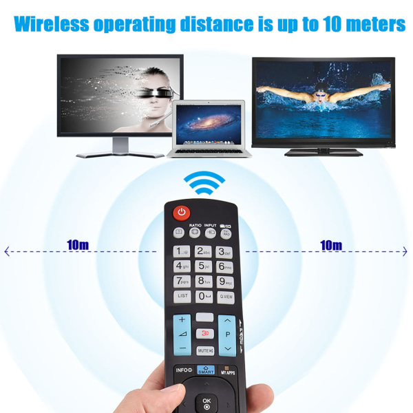 Ersättningsfjärrkontroll för LG TV 60LA620S AKB73756504 32LM620T AKB73275618 AKB73756502