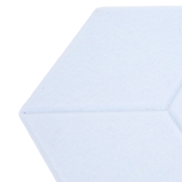 12 st Ljudabsorberande Kilformade Hexagoner Fasade Kanter Akustiska Dämpningspaneler för Inspelningsstudio Grå Vit
