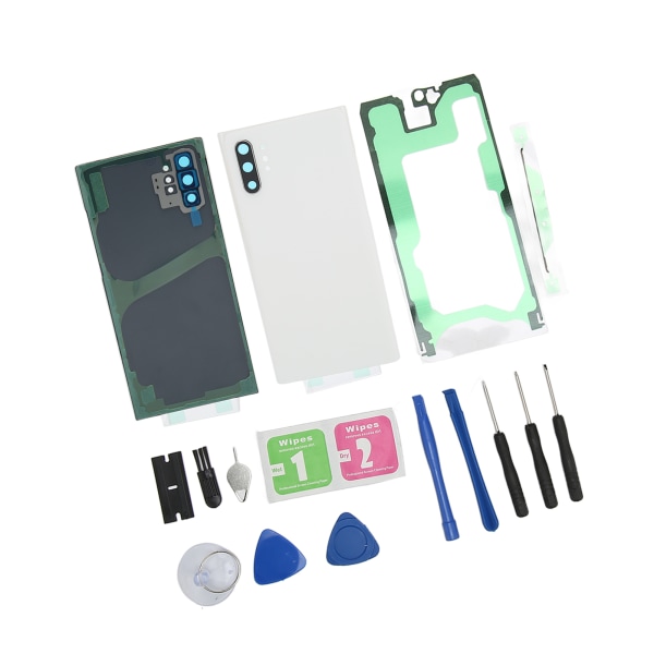 Bakre glasomslag ersättning perfekt passform främre yttre glas skärmomslag för Samsung Galaxy Note 10 Plus