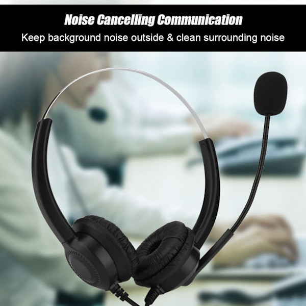 Mute-funktion Callcenter USB-headset Brusreducerande USB Callcenter-headset med mikrofon