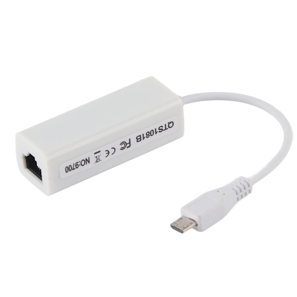 Nettverkskort Adapter Micro USB til RJ45 Ethernet Port for Raspberry Pi Zero 1.3/W Motherboard