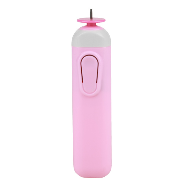 Elektrisk slitsad pappershantverk Quillingverktyg Origami Winder Stål Curling Pen DIY (Rosa)
