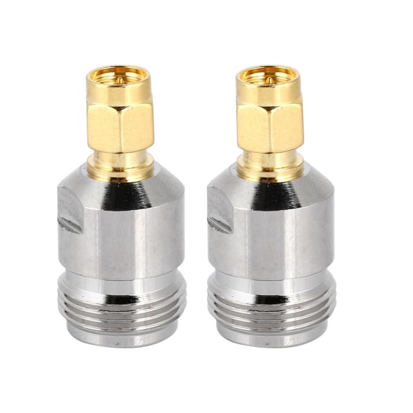 2 stk. N til SMA-stik N-type hun til SMA han RF koaksialantenneadapter