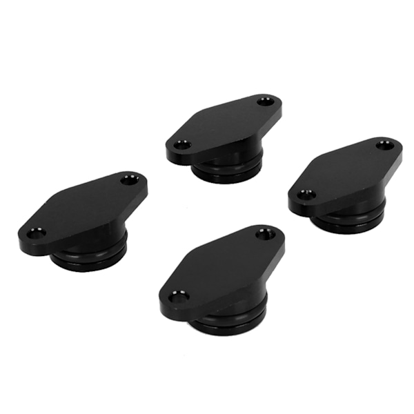 4x22mm Motorvirvelspjäll Radera Blanking Plug med Gummitätningar Passar för E46 320d/318d(Svart)