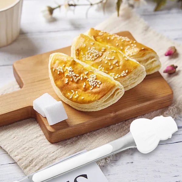 Jul Silikon Mini Tänger, 23 cm Små Tänger För Matlagning, Små Färgglada Tänger För Servering av Mat, Isbitar, Frukt, Socker (Julgran) Style 3