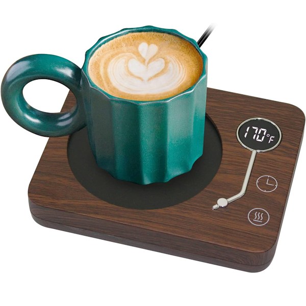 Kaffevärmare, CEROBEAR Mug Warmer för Skrivbord 3 Temperaturkontroller 54℃/66℃/77℃, Koppvärmare med Automatisk Avstängning för Kaffe Mjölk Te Dryck Style 1