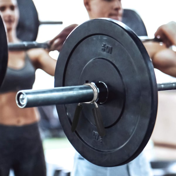 Krompläterad Hantel Fjäderlås, Fitness Tyngdlyftningslås För Standard Hantel Och Dumbbell, Robust Design Säkerställer Säkert Grepp, Lätt Att Använda,