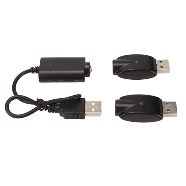 Smart USB-oplader til USB-adapter med LED-indikator Intelligent overopladningsbeskyttelse Sort