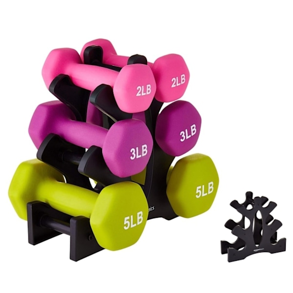 Triangulär hantel rack stativ 3 nivå vikt hoder 23x22.5x8.5cm för hem gym träning