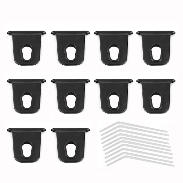 10 st Bärbara Markis Krokar Klädhängare Organizer Rack Lätt att Installera för Husbilar
