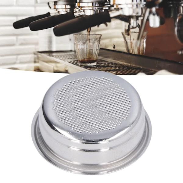 58mm Kaffefilterskål, Espresso Maskin Filterkorg Lämplig För Halvautomatiska Kaffemaskiner, Tar Bort Kafferester Lätt Att Rengöra Och Torka,