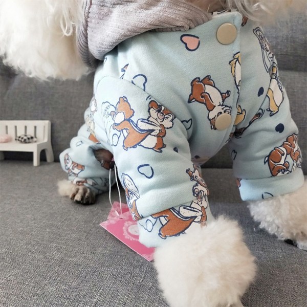 2 stycken husdjur fyrbenta tjocka kläder Hund höst och vinter c
