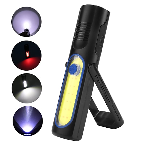USB-laddningsbar LED-arbetslampa COB-arbetslampa med magnet för Cam
