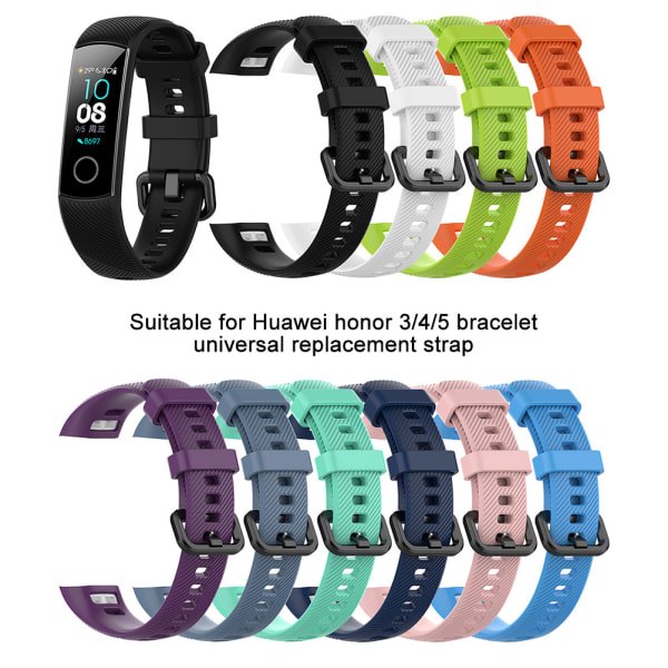 Silikone Rem til Huawei Honor 3 4 Smart Armbånd Rem Udskiftning Tilbehør