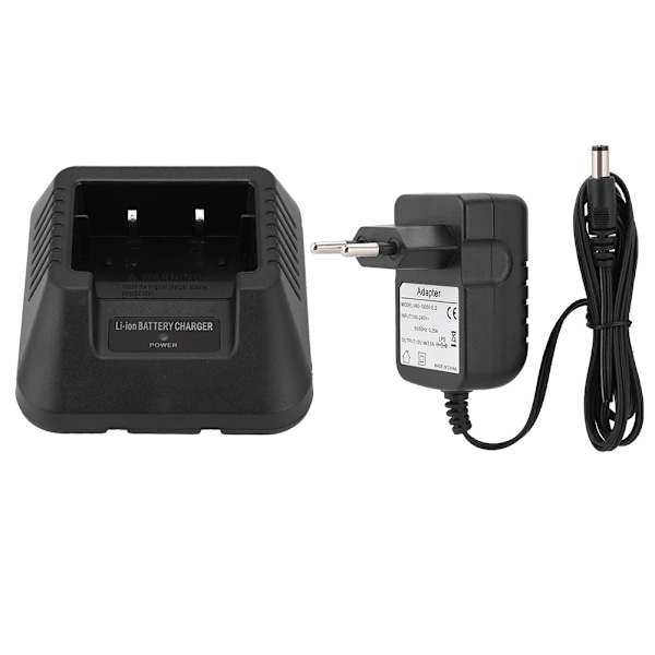 Akkulaturi USB/Auton akkulaturi Baofeng UV-5R DM-5R Plus Walkie Talkie (EU-pistoke)