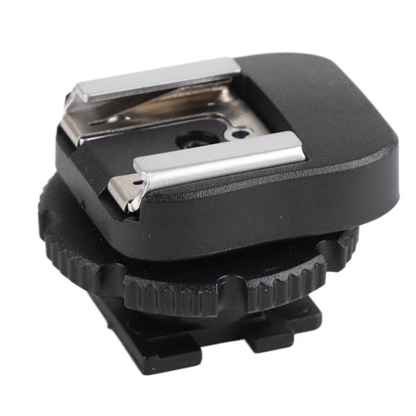 Svart ABS CSM‑3 Blixtskoadapter Flash Mount Adaptrar för Videokamera Kamera Tillbehör