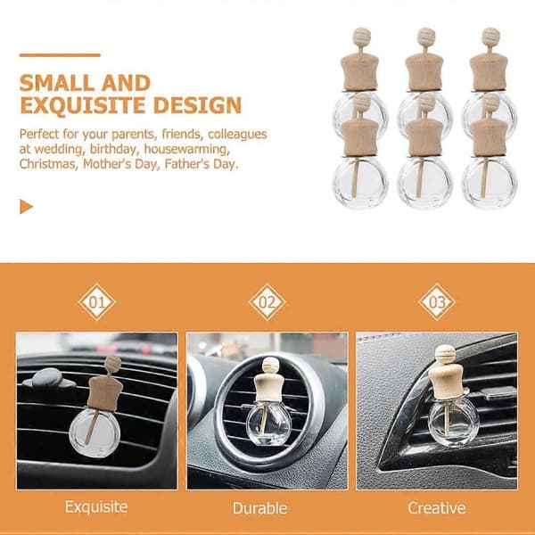 6 stk. Aroma Diffuser Hjem Luftventil Duft Diffuser Lille Aroma Diffuser Diffuser Flaske Ornament