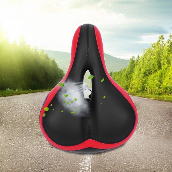 Sadel med Memory Foam-vaddering för Universal Fit-cyklar, Ergonomiskt Designad med Halkfritt och Slitstarkt Överdrag för Säkra och Bekväma Turer