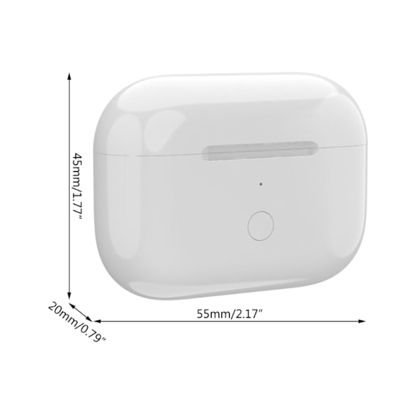 Trådløst ladeetui 660mAh batteri Trådløs kablet lading med synkron paringsknapp for IOS Earbuds Pro 2