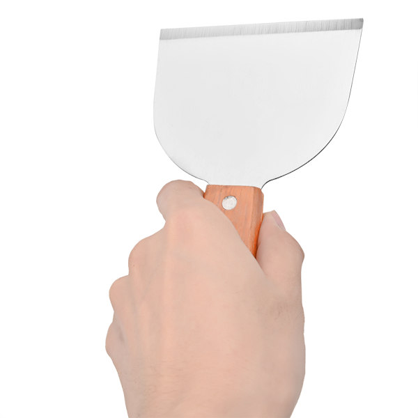 Grillskrape i rustfritt stål for grill, grill, kjøkken, matlaging, biff, stekt spade, pannekakespade
