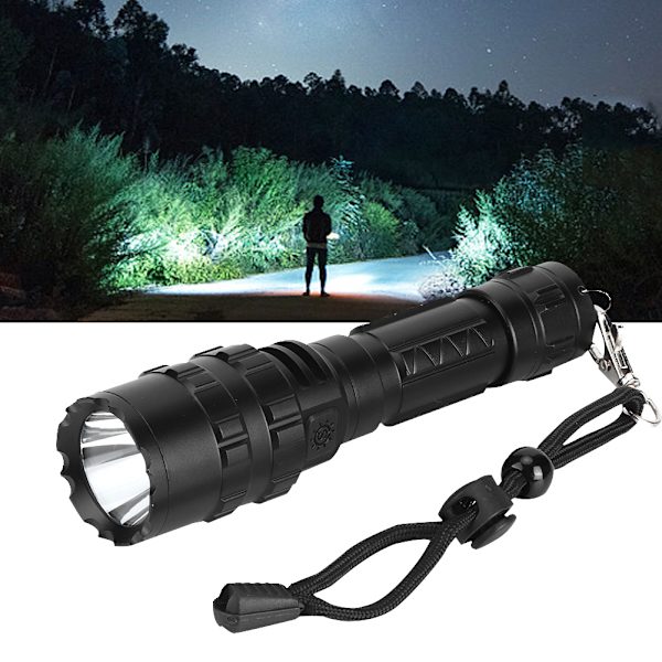Utomhus LED-ficklampa i aluminiumlegering, vattentät ficklampa för utomhusbruk