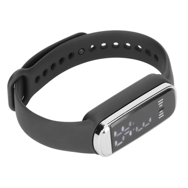 Digitalt ur LED-skærm 12/24 timers genopladeligt stilfuldt elektronisk armbåndsur til mænd og kvinder