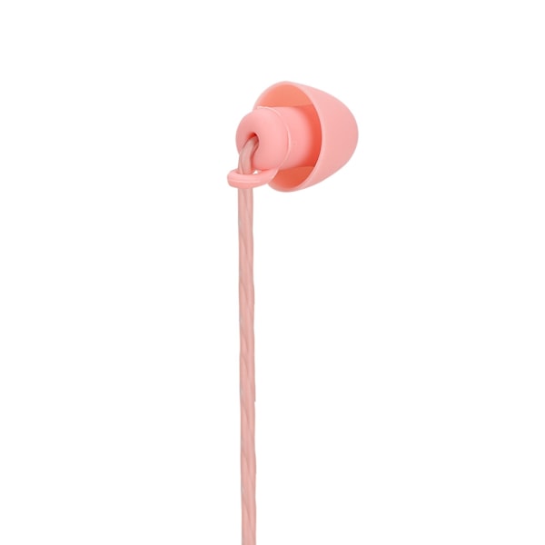 3,5 mm musik stereo in-ear sovhörlurar hörlurar med mikrofon (rosa)