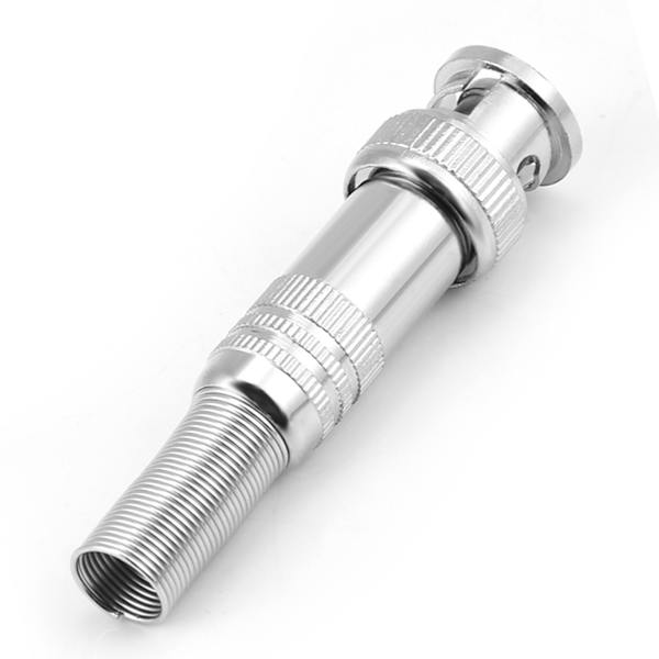 10 st Fjäderände BNC Hane Kontakt Adapter Skruvtyp för Koaxial RG59 CCTV Kamera