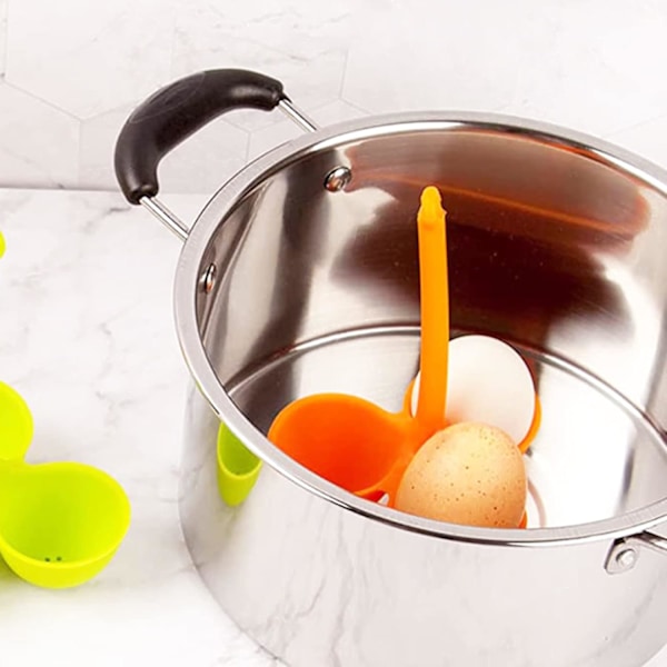 Egg Artisan: Unik Silikon Äggkokare med Utseende, Tål Diskmaskin, Perfekt För Den Konstnärliga Hemmakocken, Ger En Färgklick Till Din Matlagning